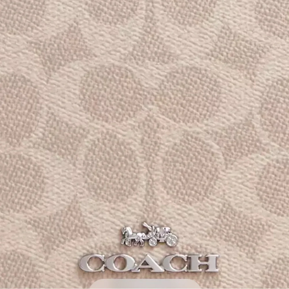 New Coach Quinn Bag In Signature Canvas Beige Crossbody Bag
